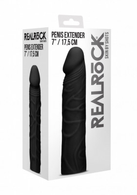 Prelungitor penis Negru - Penis Extender - 17,5 cm foto