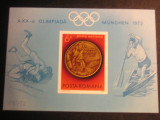 M1 TX2 14 - 1972 - JO de vara Munchen - Medalii olimpice - colita nedantelata, Sport, Nestampilat