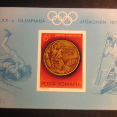 M1 TX2 14 - 1972 - JO de vara Munchen - Medalii olimpice - colita nedantelata