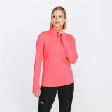 Bluză călduroasă cu Fermoar scurt Iarnă Alergare Jogging Run Warm Roz Damă