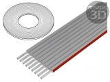 Cablu bandă 1,27mm Cu 9x28AWG neecranat PVC