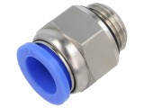 Racord push-in simplu PNEUMAT M16x1,5 0-60&deg;C 0,95-15 bar PBT aer comprimat vacuum