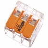 Conector Wago 221-413, compact, 3 fire, 0.02-4 mmp, set 50 bucati
