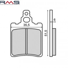 Set placute frana - Aprilia AF1 Europa - ETX - Pegaso RS - RX - Cagiva Dakar 125 - Elefant 200 - CPI GTR Sport 2T 50cc (RMS)