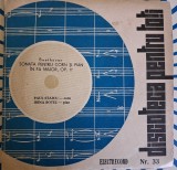 Disc Vinil Ludwig van Beethoven - Sonata Pentru Corn Și Pian &Icirc;n Fa Major, Op. 17 (7") Electrecord-Discoteca pentru toți-ECC 838, Nr. 33