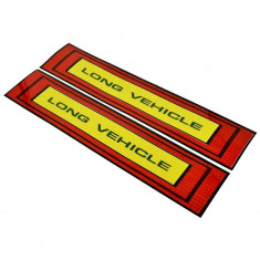 Set sticker reflectorizant pentru camion " LONG VEHICLE " 50 x 10cm