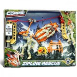 Cumpara ieftin Set de joaca, Lanard Toys, The Corps Universe, Zipline Rescue