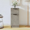 VidaXL Servantă, gri beton, 30x30x70 cm, lemn compozit
