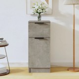 vidaXL Servantă, gri beton, 30x30x70 cm, lemn compozit