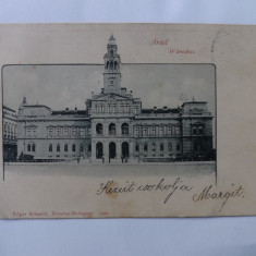 Carte postala.Arad,primaria la 1901.