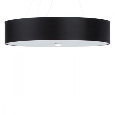 Candelabru Scara Negru Țesătură/Sticlă/Oțel 5 Becuri Rola Minimalist De Interior foto