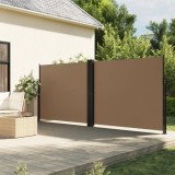 Cumpara ieftin Copertină laterală retractabilă, gri taupe, 160 x 600 cm