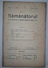 Carte veche Revista Samanatorul An 5 numar 32 1906
