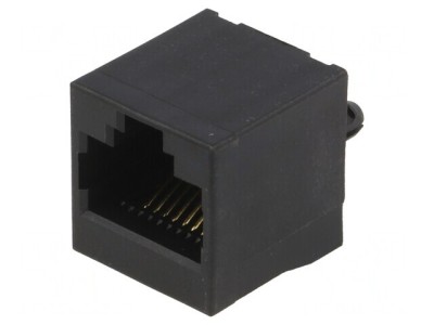Soclu RJ45 8P8C pentru PCB THT Drept foto