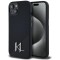 Husa pentru iPhone 15 - Karl Lagerfeld Silicone MagSafe (KLHMP15SSCMKMPCK) - Shadow Metal Initial
