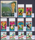 Lot filatelic Sport / Fotbal - Coliță Coreea de Nord (Finalele 1954-1986), serie "History of the World Cup" &amp; Cuba (Italia '90) -A991