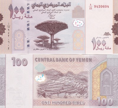 Yemen 100 Riali 2018 UNC foto