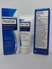PanOxyl 10% peroxid de benzoil Acnee Gel de Curatare 28 grame tub foto