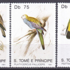 DB1 Fauna Pasari 1991 Sao Tome 5 v. MNH