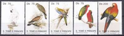 DB1 Fauna Pasari 1991 Sao Tome 5 v. MNH foto