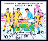 RO 1996 LP 1410 &quot;Turneul Final CE Fotbal Anglia&quot; , colita 300 , MNH