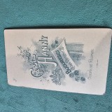 Fotografie cabinet CARL HANNY , Bucuresti , anii 1894 - 1896
