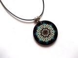 Colier lemn mandala 47056