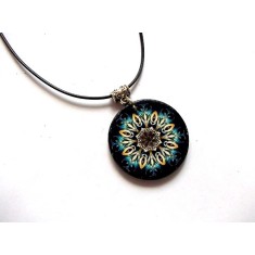 colier lemn mandala 47056