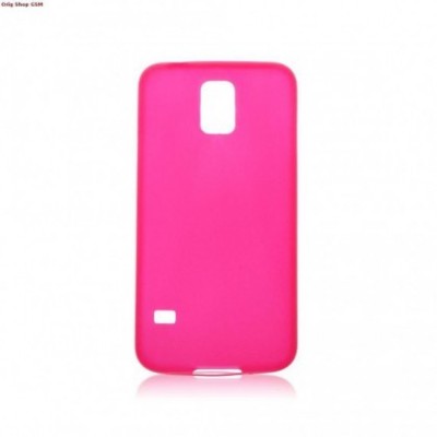 Husa TPU Slim 0.5mm Samsung G900F Galaxy S5 Roz foto