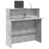 VidaXL Birou de recepție Gri beton 100x50x103,5 cm Lemn prelucrat