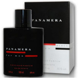 Apa de Toaleta Barbati Cote D&#039;Azur Panamera Black, 100ml - Parfum Elegant, Bergamota, Piper Negru, Lavanda, Vanilie