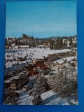 CPIB 23269 CARTE POSTALA - POIANA BRASOV IARNA, VEDERE, NECIRCULATA, AUTOTURISM, AUTOBUZ