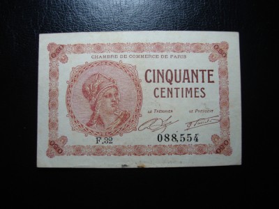 RANTA 50 CENTIMES 1920 EXCELENTA foto