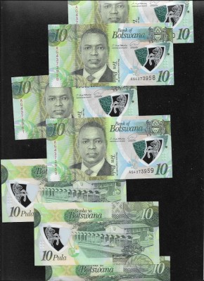 Botswana 10 pula 2020 unc pret pe bucata foto