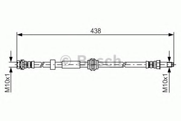 Conducta / cablu frana FORD C-MAX (DM2) (2007 - 2016) BOSCH 1 987 476 181