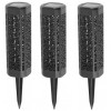 Set 3 Lampi Solare Gradina Strend Pro Kang, 31.5cm, 1 LED, Negru, Plastic, Rezistente Apa