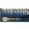 Set Chei hexagonal 3/8" E-Profil cu Clichet, E6-E20