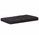 Perna podea canapea din paleti, negru, 120 x 80 x 10 cm bumbac GartenMobel Dekor, vidaXL