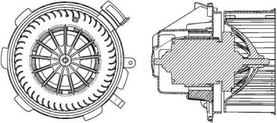 MAHLE AB 88 000P Ventilator, habitaclu foto