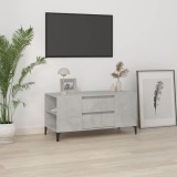 vidaXL Comodă TV, gri beton, 102x44,5x50 cm, lemn prelucrat