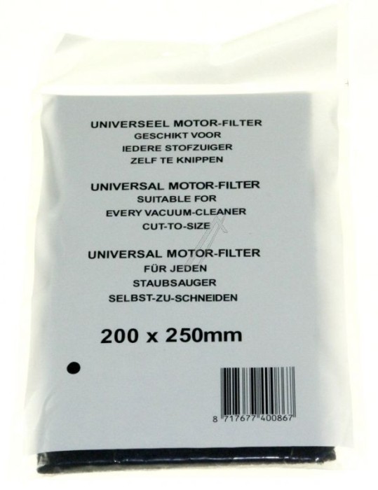 FILTRU MOTOR ASPIRATOR 200 X 250 MM, UNIVERSAL pentru aspirator COM