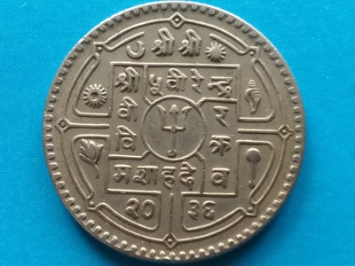 NEPAL-1 RUPEE 1979 foto