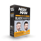 Sampon Barba si Par Colorat Negru Nish Man