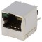 Conector RJ45 ecranat cu LED, THT