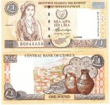 Cipru 1 Pound 2004 P-60d UNC Bancnota, Europa