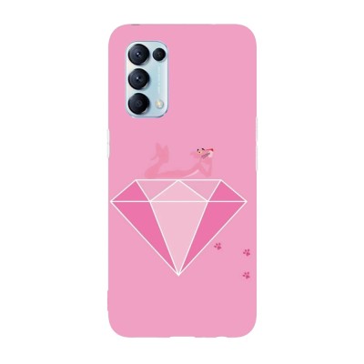 Husa compatibila cu Oppo Find X5, Viceversa, model Diamond Pink Panther, Silicon, TPU foto