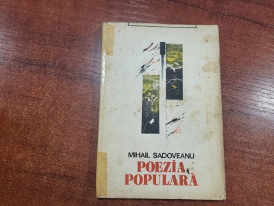 Poezia populara de Mihail Sadoveanu foto