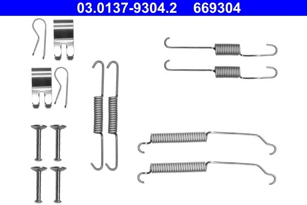 ATE 03.0137-9304.2 Set accesorii sabot de frana