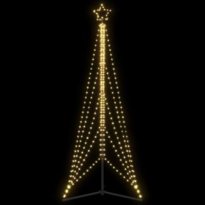 Pom de Crăciun LED 525 LED-uri Alb Cald 302 cm foto