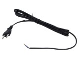 Cablu POS 2x0,75mm2 CEE 7/16 (C) PVC 3m negru 2,5A